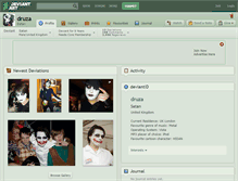 Tablet Screenshot of druza.deviantart.com
