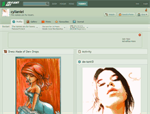 Tablet Screenshot of cyllaniel.deviantart.com