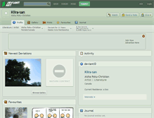 Tablet Screenshot of kiira-san.deviantart.com