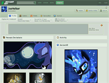 Tablet Screenshot of joehellser.deviantart.com