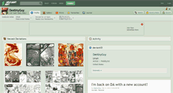 Desktop Screenshot of destinyguy.deviantart.com