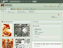 Tablet Screenshot of destinyguy.deviantart.com