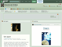 Tablet Screenshot of draconis-de-christus.deviantart.com