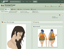 Tablet Screenshot of penelopetweed.deviantart.com