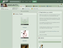 Tablet Screenshot of jared-leto-fc.deviantart.com