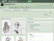 Tablet Screenshot of cornucopia-of-love.deviantart.com