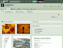 Tablet Screenshot of lovelypicture.deviantart.com