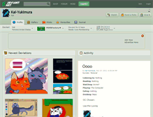 Tablet Screenshot of kai-yukimura.deviantart.com