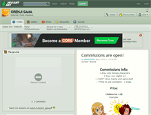 Tablet Screenshot of orenji-sama.deviantart.com