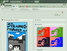 Tablet Screenshot of crisworld.deviantart.com