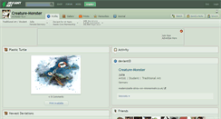 Desktop Screenshot of creature-monster.deviantart.com