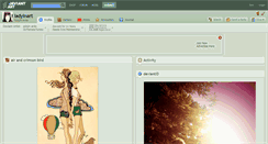 Desktop Screenshot of ladyinart.deviantart.com