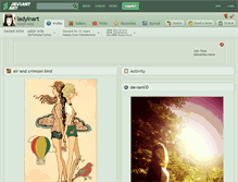 Tablet Screenshot of ladyinart.deviantart.com