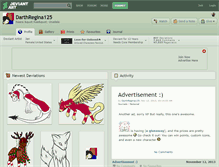 Tablet Screenshot of darthregina125.deviantart.com