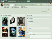 Tablet Screenshot of bewicked.deviantart.com