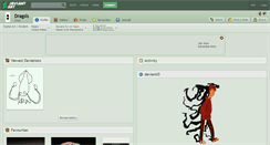 Desktop Screenshot of dragsis.deviantart.com