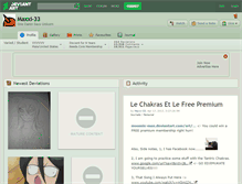 Tablet Screenshot of maxxi-33.deviantart.com