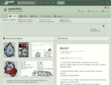 Tablet Screenshot of leonic0922.deviantart.com