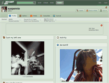 Tablet Screenshot of eyepennie.deviantart.com
