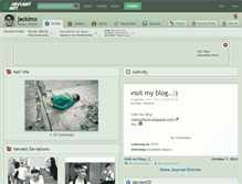 Tablet Screenshot of jackimx.deviantart.com