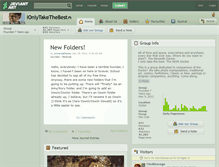 Tablet Screenshot of ionlytakethebest.deviantart.com