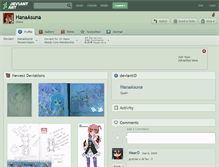 Tablet Screenshot of hanaasuna.deviantart.com