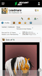 Mobile Screenshot of leadmare.deviantart.com