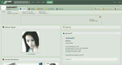 Desktop Screenshot of melissa007.deviantart.com