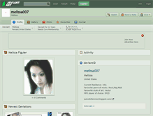 Tablet Screenshot of melissa007.deviantart.com