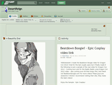 Tablet Screenshot of desertreign.deviantart.com