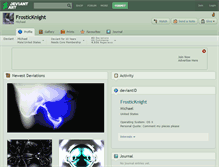 Tablet Screenshot of frosticknight.deviantart.com