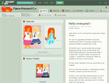 Tablet Screenshot of flame-princess-fc.deviantart.com