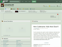 Tablet Screenshot of emmakitty400.deviantart.com