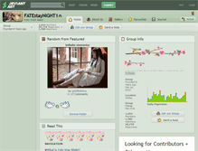 Tablet Screenshot of fatestaynight1.deviantart.com