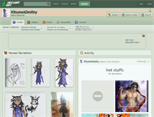 Tablet Screenshot of kitsuneadestiny.deviantart.com