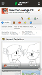 Mobile Screenshot of pokemon-manga-fc.deviantart.com