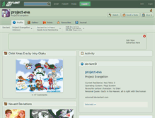 Tablet Screenshot of project-eva.deviantart.com