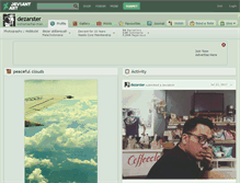Tablet Screenshot of dezarster.deviantart.com