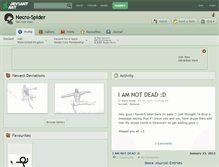 Tablet Screenshot of necro-spider.deviantart.com