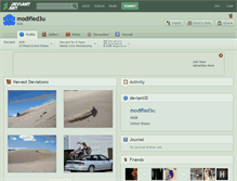 Tablet Screenshot of modified3u.deviantart.com