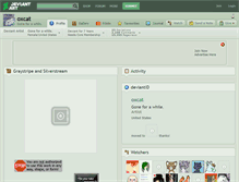 Tablet Screenshot of oxcat.deviantart.com