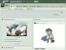 Tablet Screenshot of delun.deviantart.com
