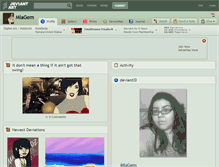 Tablet Screenshot of miagem.deviantart.com