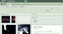 Desktop Screenshot of hyrax.deviantart.com