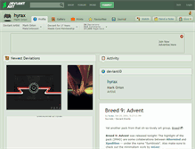 Tablet Screenshot of hyrax.deviantart.com