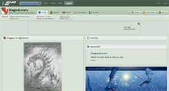 Desktop Screenshot of dragonslovers.deviantart.com