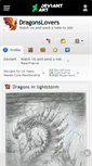 Mobile Screenshot of dragonslovers.deviantart.com