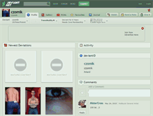 Tablet Screenshot of czomik.deviantart.com