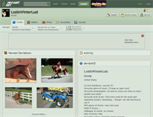 Tablet Screenshot of lostinwinterlust.deviantart.com