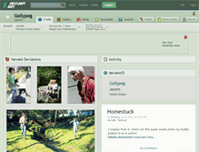 Tablet Screenshot of gollypog.deviantart.com